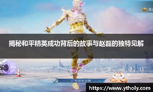 揭秘和平精英成功背后的故事与赵磊的独特见解